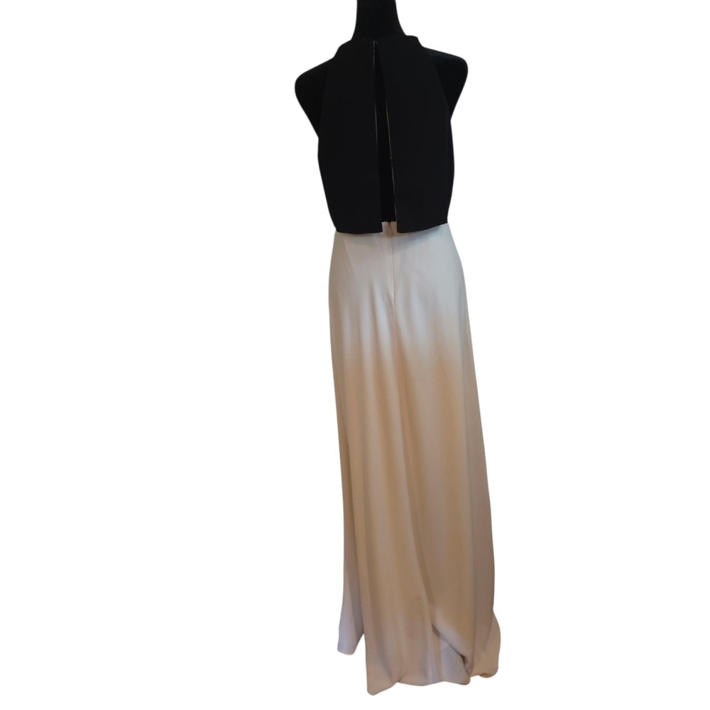 🖤Jill Stuart Black Halter Top Ivory Maxi Dress - Picture 4 of 16